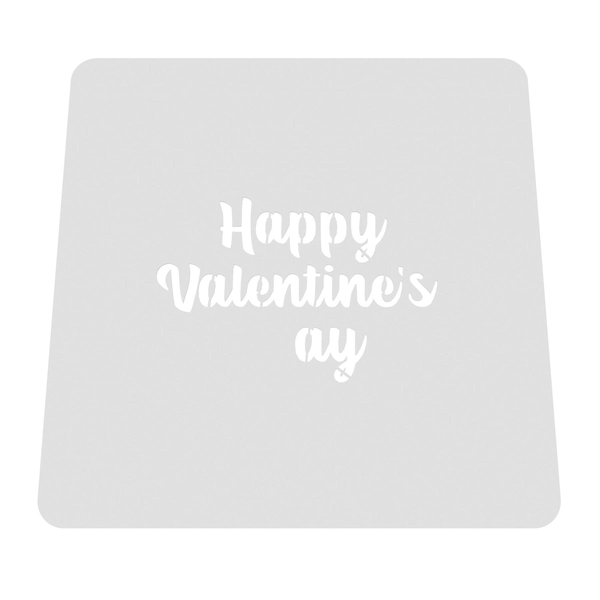 Happy Valentine's ay Cookie Cutter | Stamp | Stencil #1 Wedding / Baby / V Day Cookie Cutter Lady MINI - 2 Inches (5cm) Stencil ONLY 