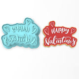 Happy Valentine's Cookie Cutter | Stamp | Stencil #1