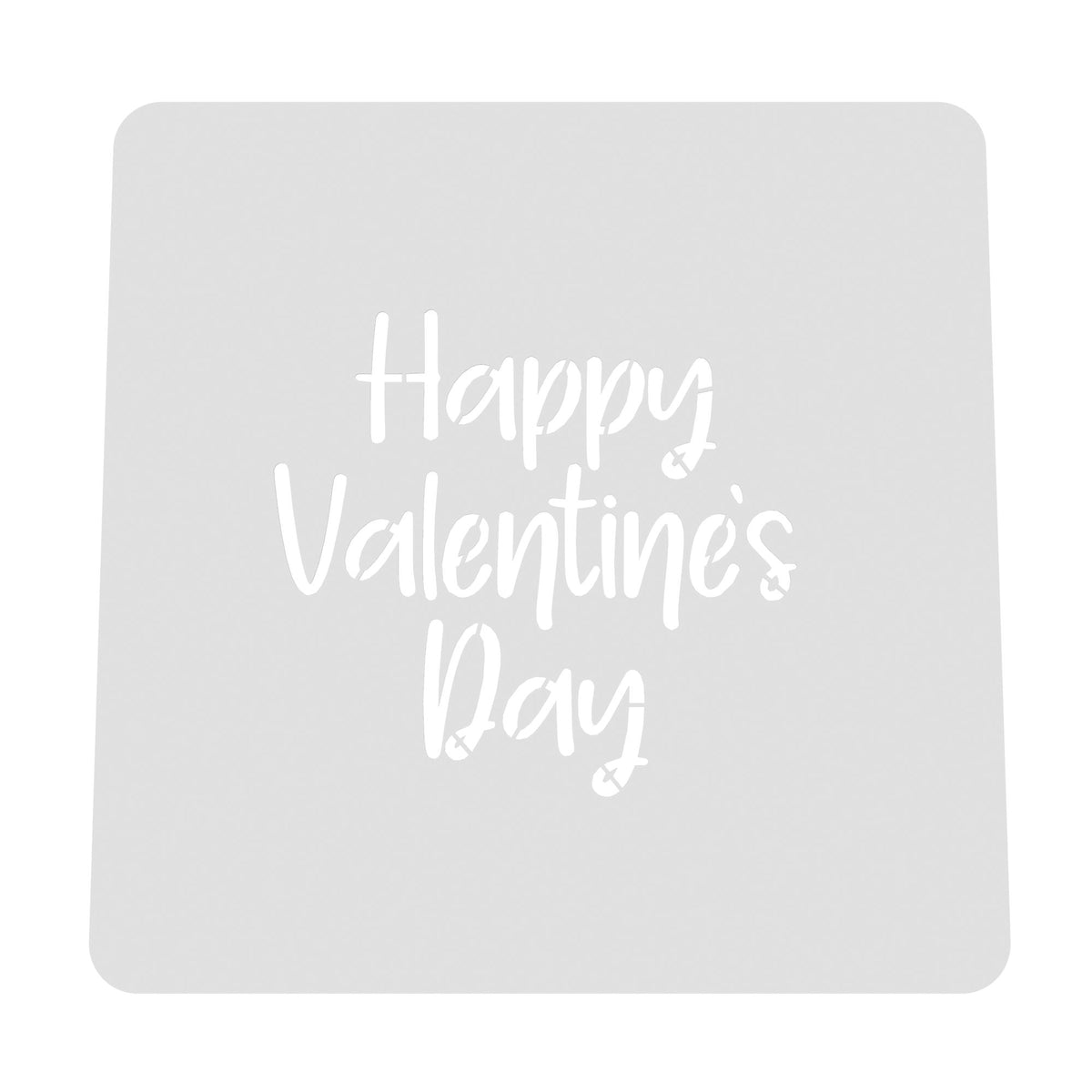 Happy Valentine's Day Cookie Cutter | Stamp | Stencil #4 Wedding / Baby / V Day Cookie Cutter Lady MINI - 2 Inches (5cm) Stencil ONLY 