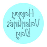 Happy Valentine's Day Cookie Cutter | Stamp | Stencil #4 Wedding / Baby / V Day Cookie Cutter Lady MINI - 2 Inches (5cm) Debosser ONLY 