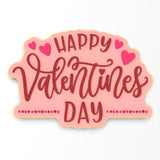 Happy Valentine's Day Dots Cookie Cutter | Stamp | Stencil #1