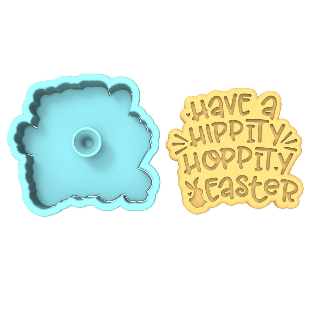 Have a Hippity Hoppity Easter Cookie Cutter | Stamp | Stencil #1 Animals & Dinosaurs Cookie Cutter Lady 