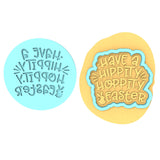 Have a Hippity Hoppity Easter Cookie Cutter | Stamp | Stencil #1 Animals & Dinosaurs Cookie Cutter Lady MINI - 2 Inches (5cm) **BUNDLE** Cutter + Debosser 