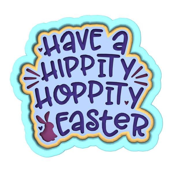 Have a Hippity Hoppity Easter Cookie Cutter | Stamp | Stencil #1 Animals & Dinosaurs Cookie Cutter Lady 