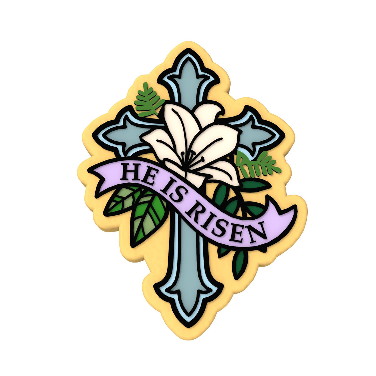 He is Risen Cookie Cutter | Stamp | Stencil #1