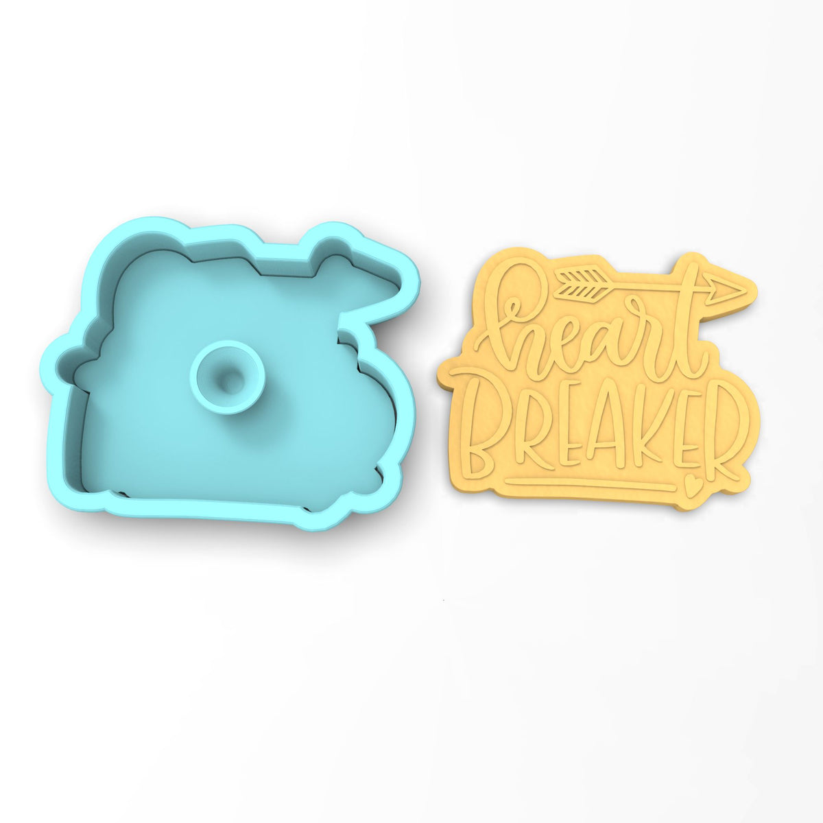 Heart Breaker Cookie Cutter | Stamp | Stencil #1