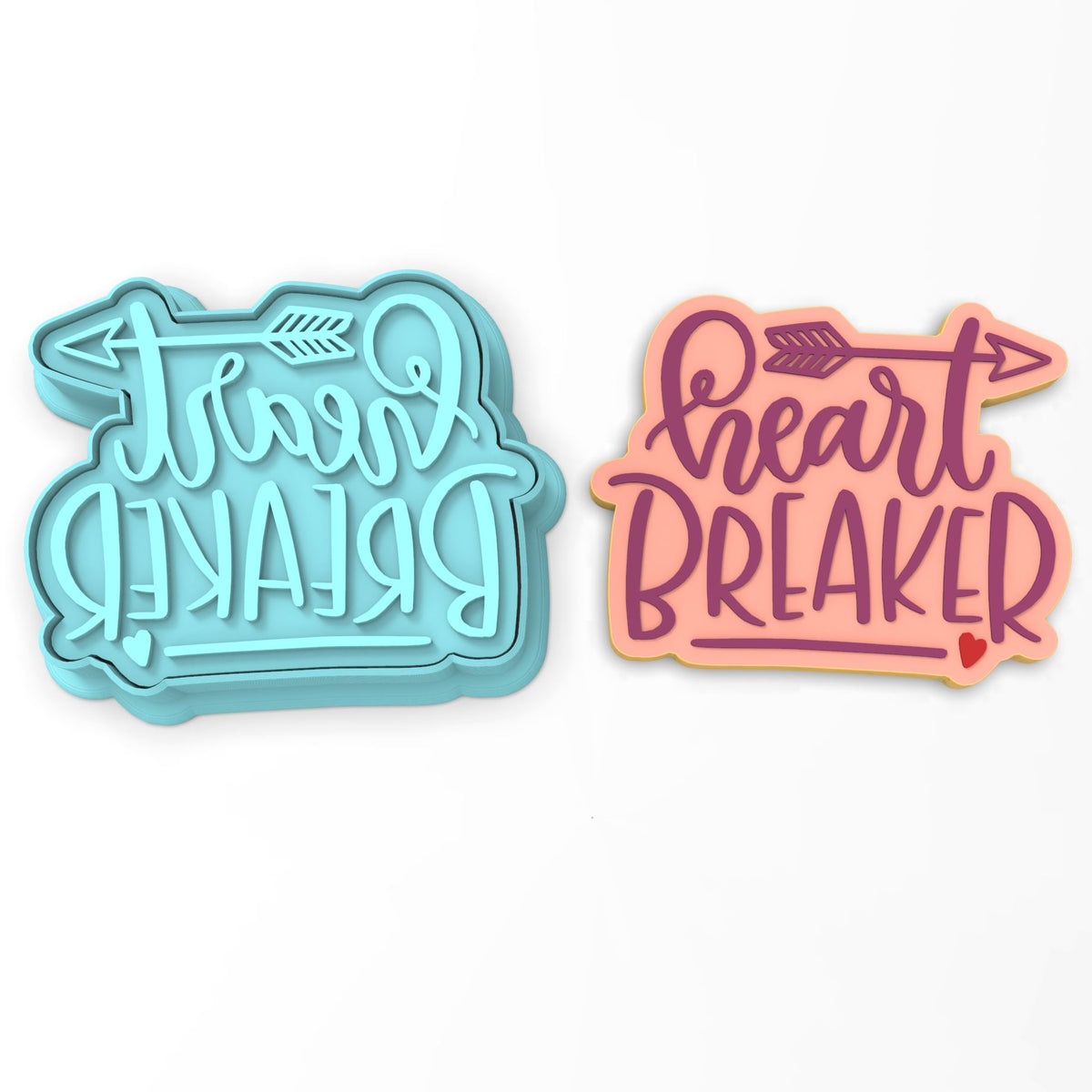 Heart Breaker Cookie Cutter | Stamp | Stencil #1