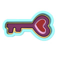 Heart Key Cookie Cutter | Stamp | Stencil Wedding / Baby / V Day Cookie Cutter Lady 
