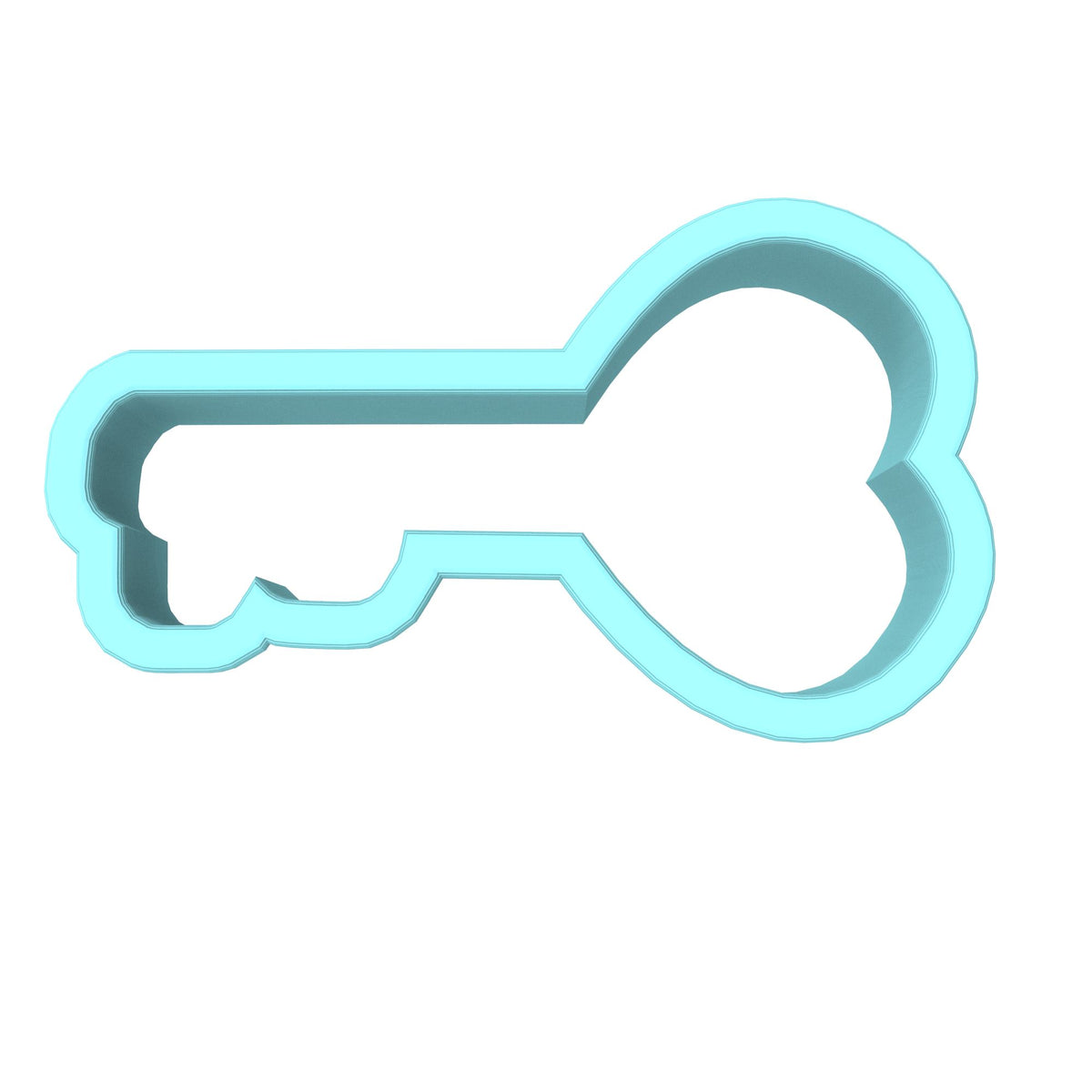 Heart Key Cookie Cutter | Stamp | Stencil Wedding / Baby / V Day Cookie Cutter Lady MINI - 2 Inches (5cm) Cookie Cutter ONLY (Outline) 