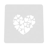 Heart of Hearts Cookie Cutter | Stamp | Stencil #1 Wedding / Baby / V Day Cookie Cutter Lady MINI - 2 Inches (5cm) Stencil ONLY 