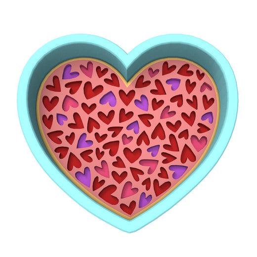 Heart of Hearts Cookie Cutter | Stamp | Stencil #2/B Wedding / Baby / V Day Cookie Cutter Lady 