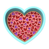 Heart of Hearts Cookie Cutter | Stamp | Stencil #2/B Wedding / Baby / V Day Cookie Cutter Lady 