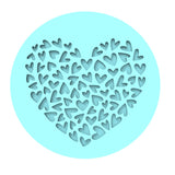 Heart of Hearts Cookie Cutter | Stamp | Stencil #2/B Wedding / Baby / V Day Cookie Cutter Lady MINI - 2 Inches (5cm) Debosser ONLY 