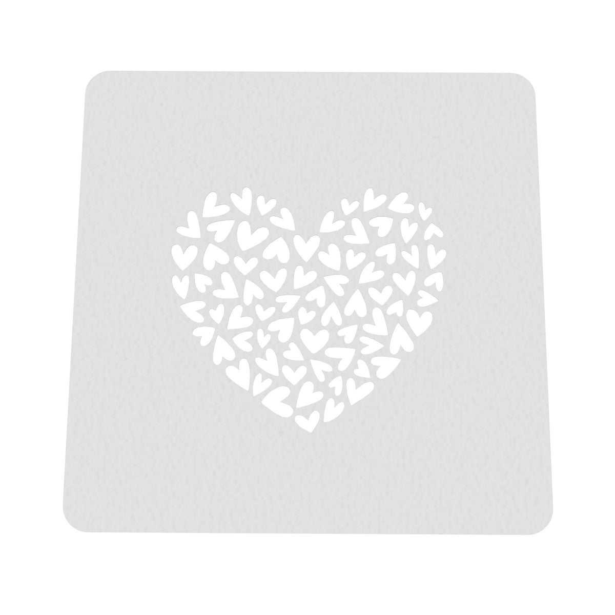 Heart of Hearts Cookie Cutter | Stamp | Stencil #2/B Wedding / Baby / V Day Cookie Cutter Lady MINI - 2 Inches (5cm) Stencil ONLY 
