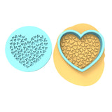 Heart of Hearts Cookie Cutter | Stamp | Stencil #2/B Wedding / Baby / V Day Cookie Cutter Lady MINI - 2 Inches (5cm) **BUNDLE** Cutter + Debosser 