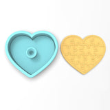 Heart Puzzle Cookie Cutter | Stamp | Stencil #1