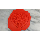 Heart w/ Mini Dog Paws Cookie Cutter  Stamp & Outline #1