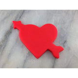 Heart with Arrow Cookie Cutter Outline - Wedding / Baby / V Day