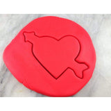 Heart with Arrow Cookie Cutter Outline - Wedding / Baby / V Day