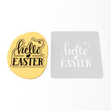 Hello Easter Cookie Cutter | Stamp | Stencil #1