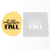 Hello Fall Cookie Cutter | Stamp | Stencil #1