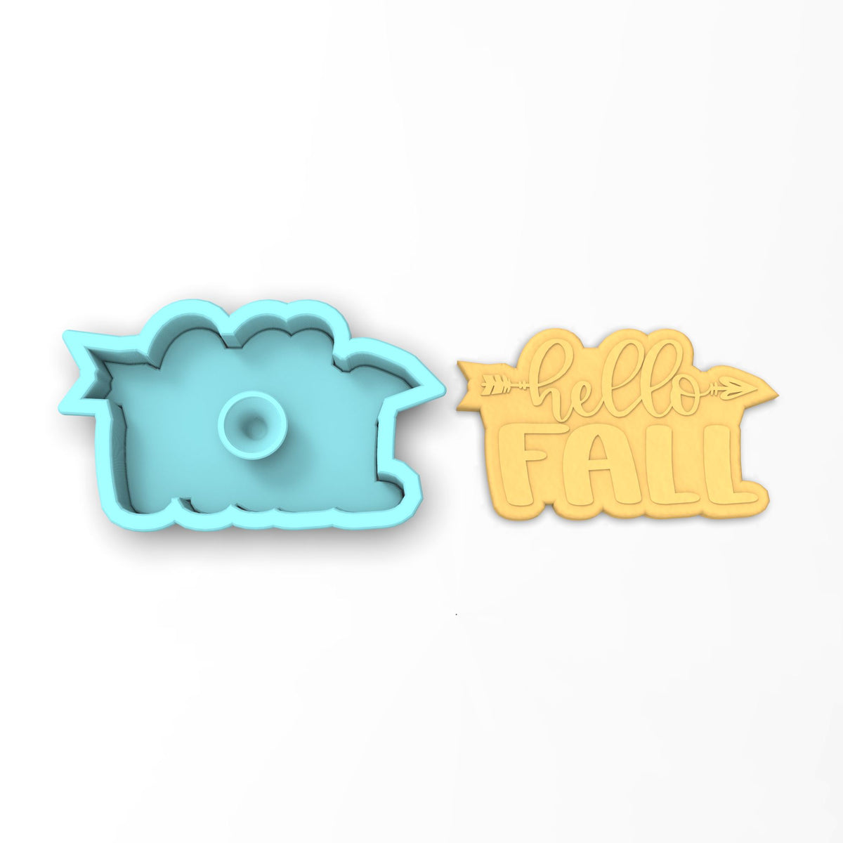Hello Fall Cookie Cutter | Stamp | Stencil #1