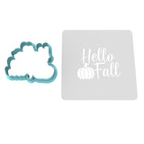 Hello Fall Cookie Cutter | Stamp | Stencil #2