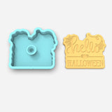 Hello Halloween Cookie Cutter | Stamp | Stencil #1