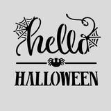 Hello Halloween Cookie Cutter | Stamp | Stencil #1