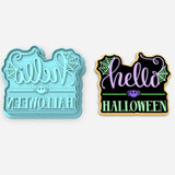 Hello Halloween Cookie Cutter | Stamp | Stencil #1
