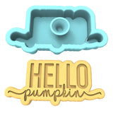 Hello Pumpkin Cookie Cutter | Stamp | Stencil #1