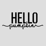 Hello Pumpkin Cookie Cutter | Stamp | Stencil #1