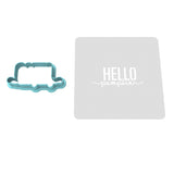 Hello Pumpkin Cookie Cutter | Stamp | Stencil #1