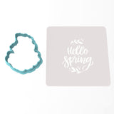 Hello Spring Cookie Cutter | Stamp | Stencil #1