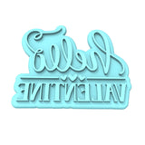 Hello Valentine Cookie Cutter | Stamp | Stencil #1 Wedding / Baby / V Day Cookie Cutter Lady MINI - 2 Inches (5cm) Stamp ONLY 