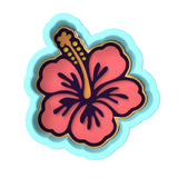 Hibiscus Cookie Cutter  Outline & Stamp #2