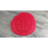 Hibiscus Cookie Cutter  Outline & Stamp