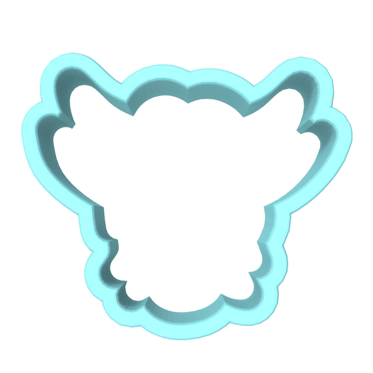 Highland Cow Cookie Cutter | Stamp | Stencil #1