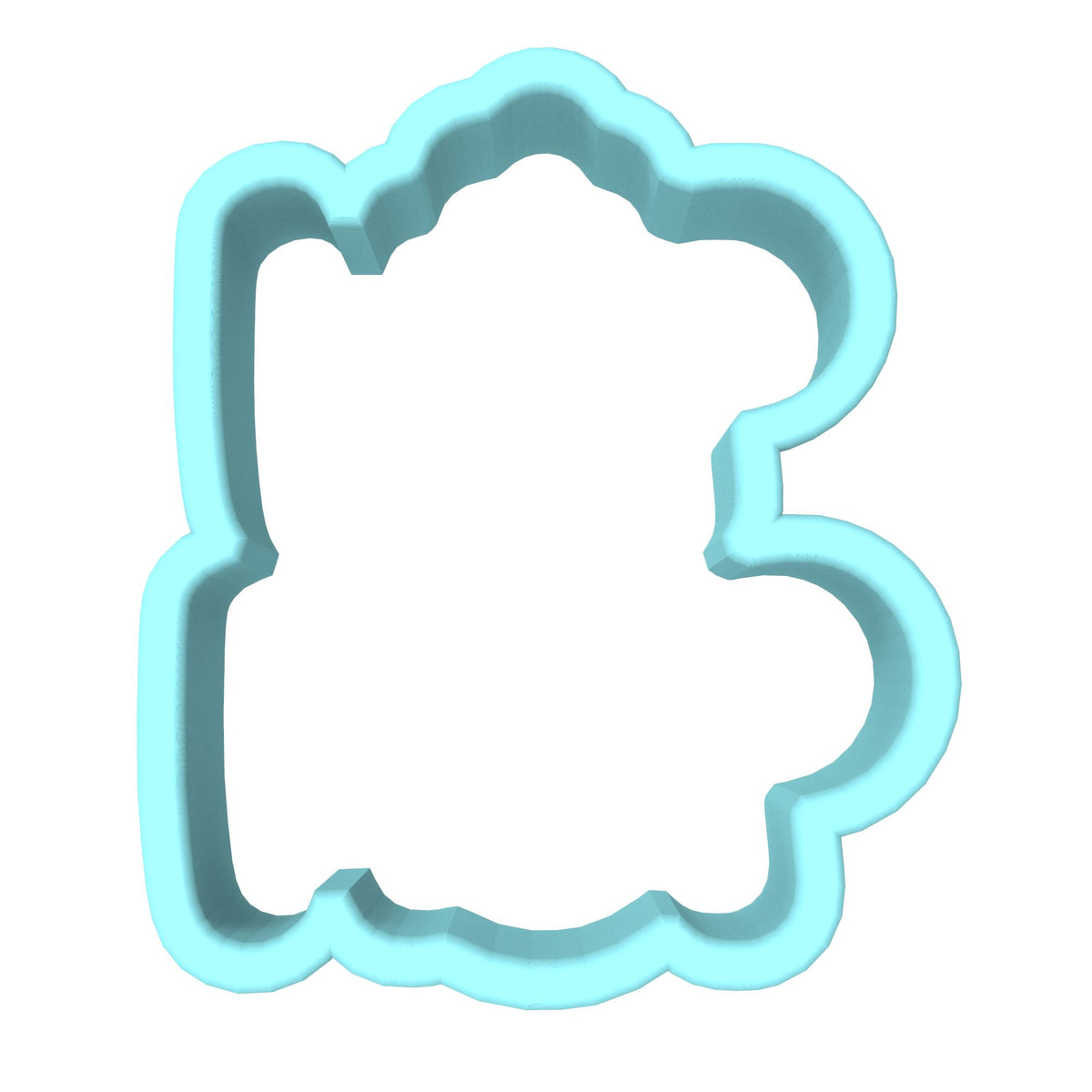 Hip Hop Cookie Cutter | Stamp | Stencil #1 Animals & Dinosaurs Cookie Cutter Lady MINI - 2 Inches (5cm) Cookie Cutter ONLY (Outline) 