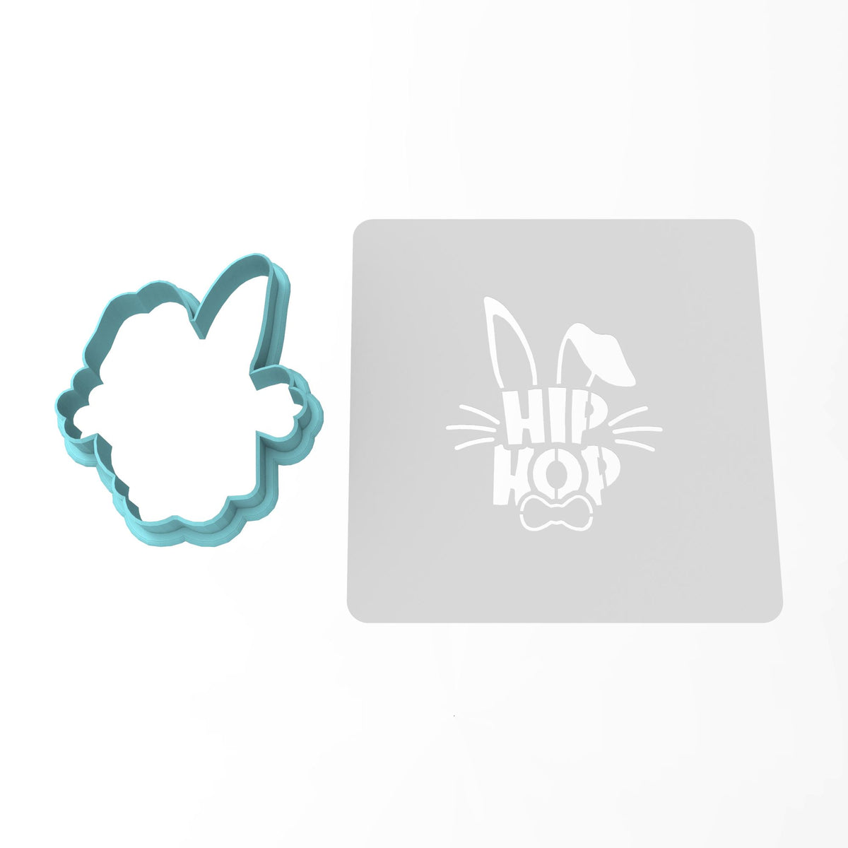 Hip Hop Easter Cookie Cutter | Stamp | Stencil #1