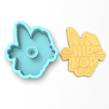 Hip Hop Easter Cookie Cutter | Stamp | Stencil #1
