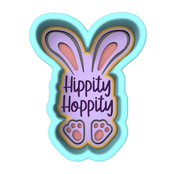Hippity Hoppity Cookie Cutter | Stamp | Stencil #1 Animals & Dinosaurs Cookie Cutter Lady 