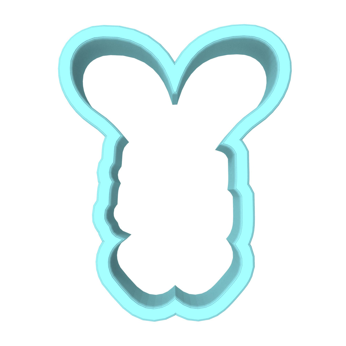 Hippity Hoppity Cookie Cutter | Stamp | Stencil #1 Animals & Dinosaurs Cookie Cutter Lady MINI - 2 Inches (5cm) Cookie Cutter ONLY (Outline) 
