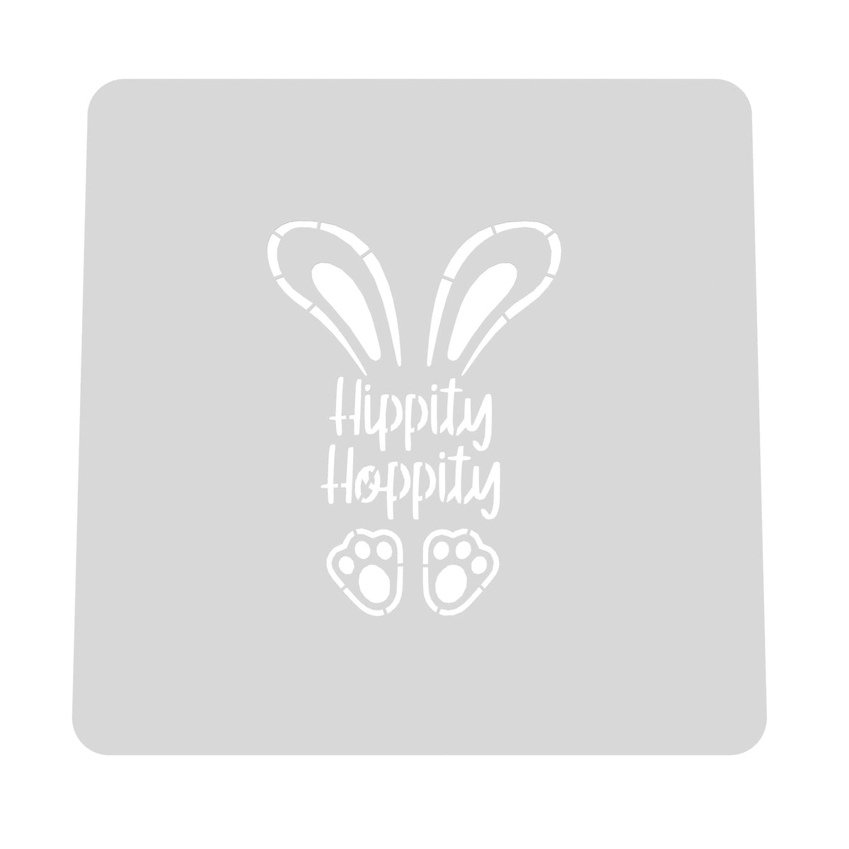 Hippity Hoppity Cookie Cutter | Stamp | Stencil #1 Animals & Dinosaurs Cookie Cutter Lady MINI - 2 Inches (5cm) Stencil ONLY 