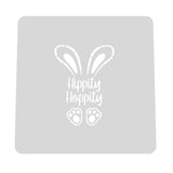 Hippity Hoppity Cookie Cutter | Stamp | Stencil #1 Animals & Dinosaurs Cookie Cutter Lady MINI - 2 Inches (5cm) Stencil ONLY 