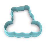 Hippo Body Cookie Cutter Stamp & Outline #1