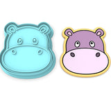 Hippo Cookie Cutter | Stamp | Stencil #1