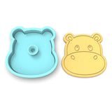 Hippo Cookie Cutter | Stamp | Stencil #1