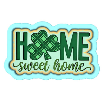 Home Sweet Home Clover Cookie Cutter | Stamp | Stencil #1 Cookie Cutter Lady 