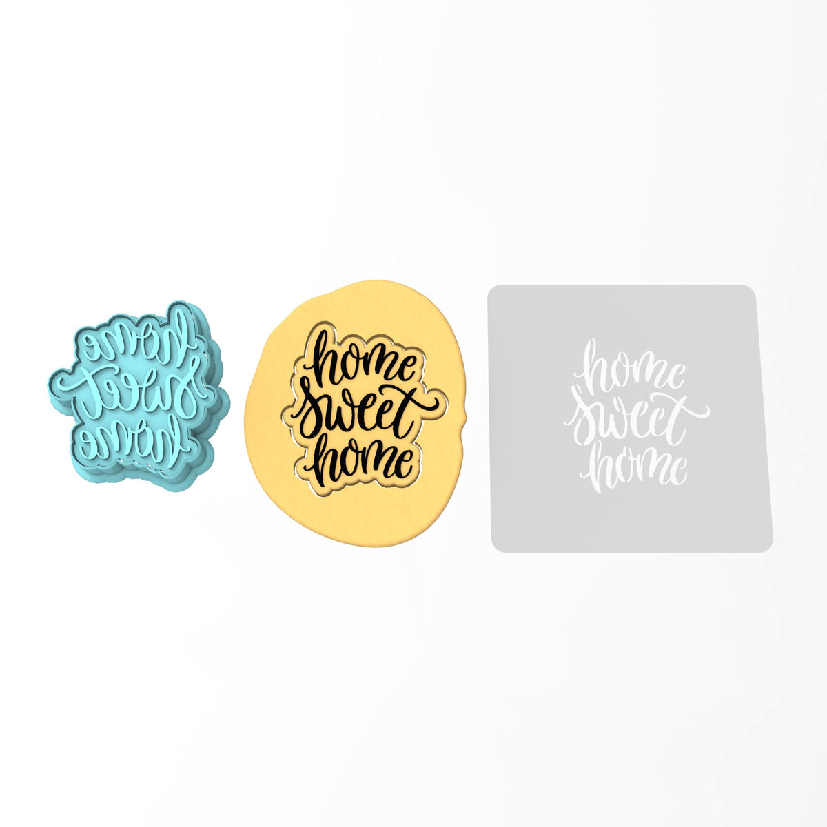 Home Sweet Home Cookie Cutter | Stamp | Stencil #2